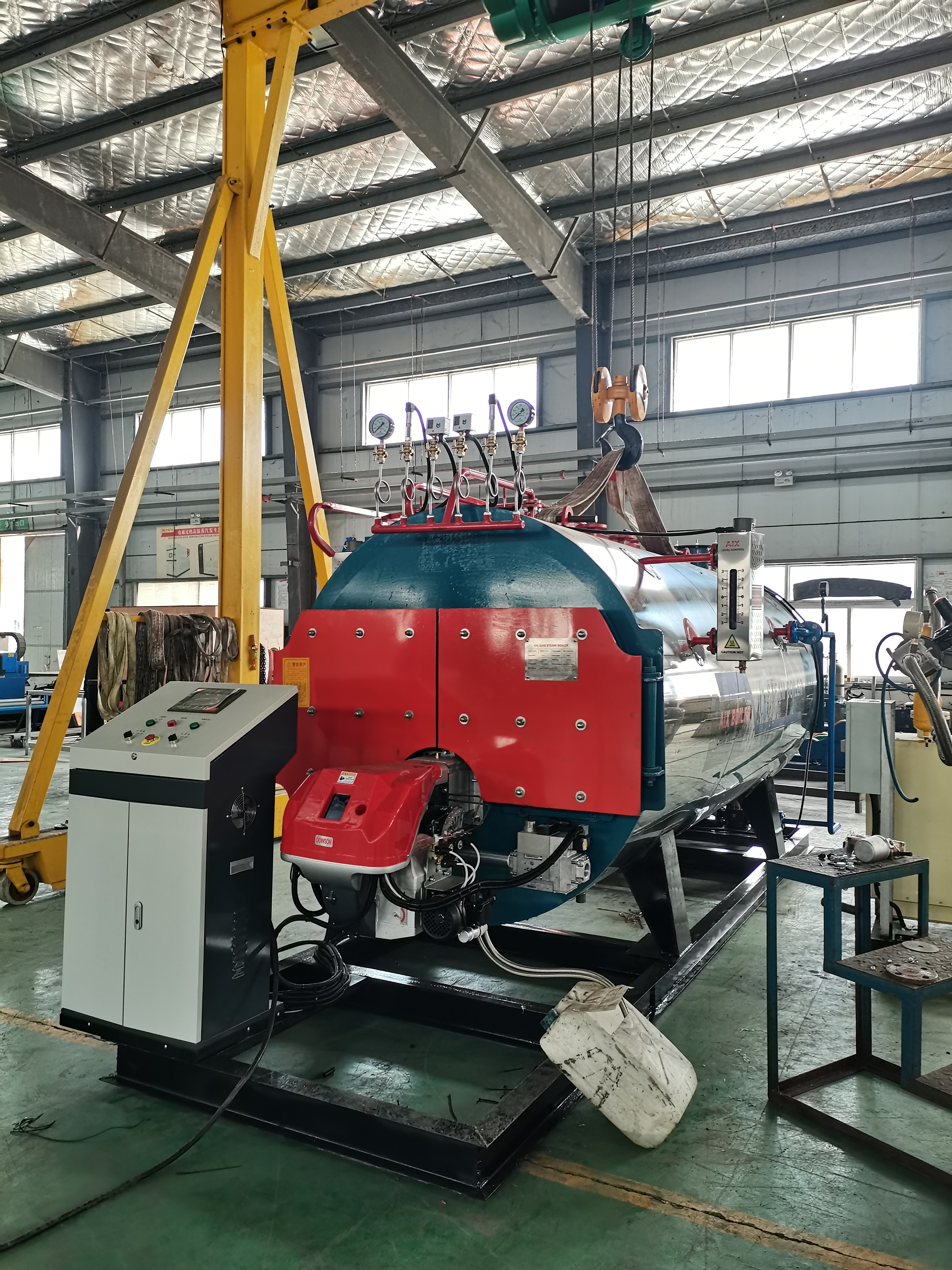30Ton Three Pass Fire Tube Industrial Steam Boiler High Efficiency