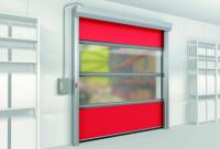 Portes à rouleaux de sécurité modernes résistantes aux intempéries Facilité d'installation et de sécurité Caractéristiques PVC coloré et résistant au vent