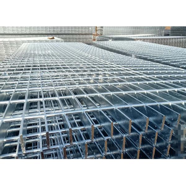 Galvanized Heavy Duty Steel Grating , Round Bar Grating For Bearing Plate