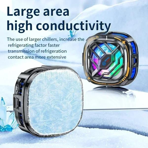 Mobile Phone Semiconductor Magnetic Back-clip Universal Cooling Radiator X76