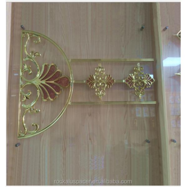 New design georgian astragal bar flower for double glaze glass sliding door windows accessories