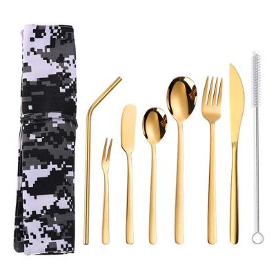 LFGB CE 7 Piece Versatile Kitchen Flatware Sets Salad Spoon And Fork Set