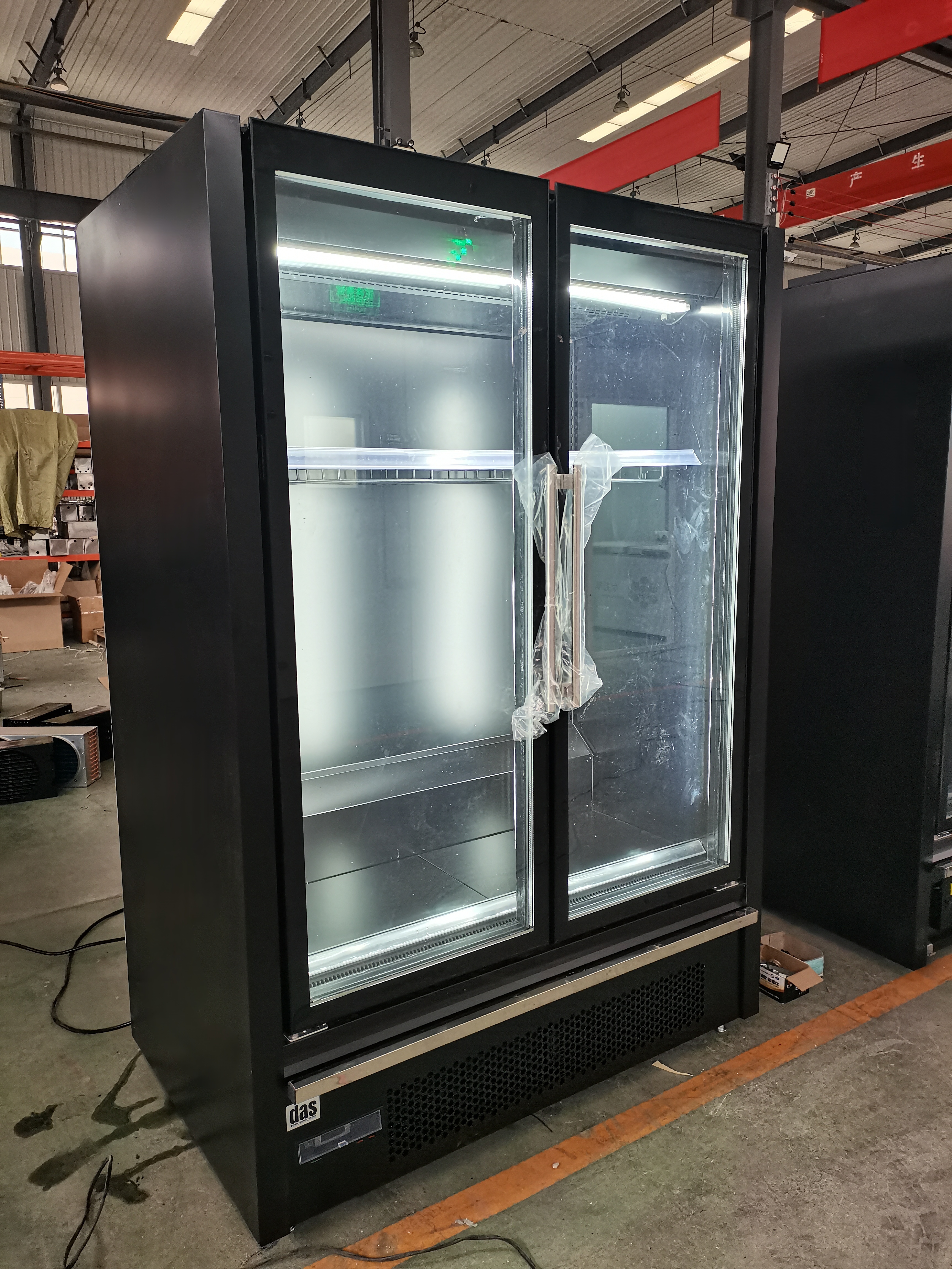 ELF GF 1370mm Glass Door Self-Contained Multideck Freezer Display Cabinet – 840mm Depth, 5 Shelves, Vertical LED, Triple Anti-Fog Glass