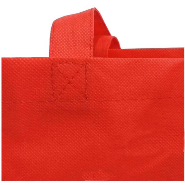 Logotipo ambiental não tecido dobrável do costume das sacolas do mantimento do saco de compras