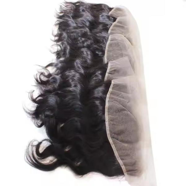 13x4 Transparent HD Lace Frontal Raw Indian Body Wave High Quality Human Hair Lace Frontal closure