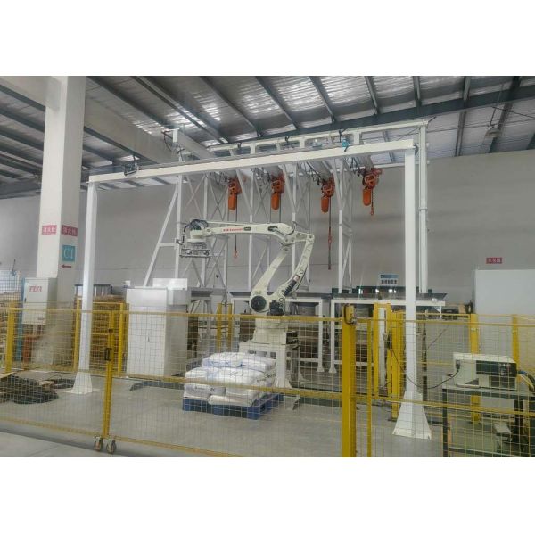 PLC Control Robotic Bag Unloading Equipment System For Plastic