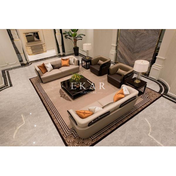 Couch Living Room Recliner Set Modern Leather Sofa W008SF