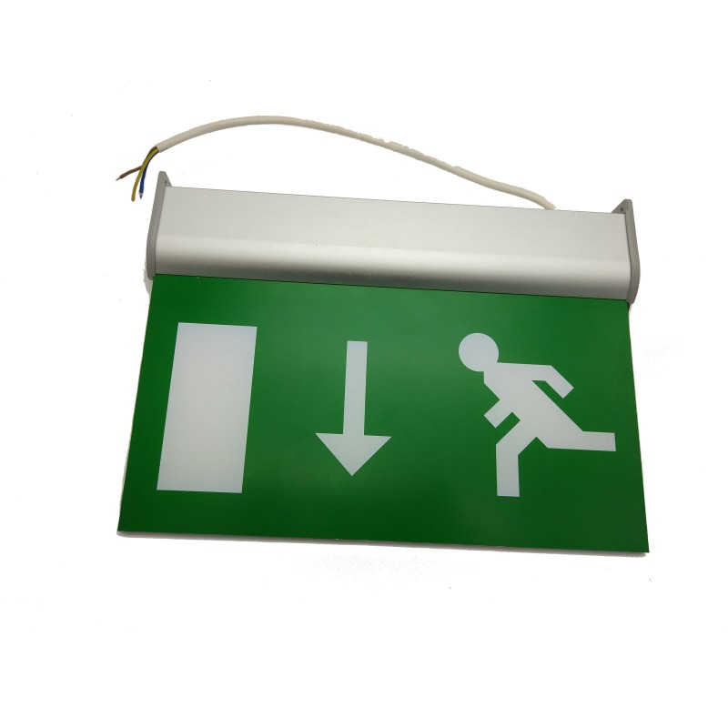 Commercial Battery Operated Aluminum Exit Sign Teaching Buildings DSL008BM