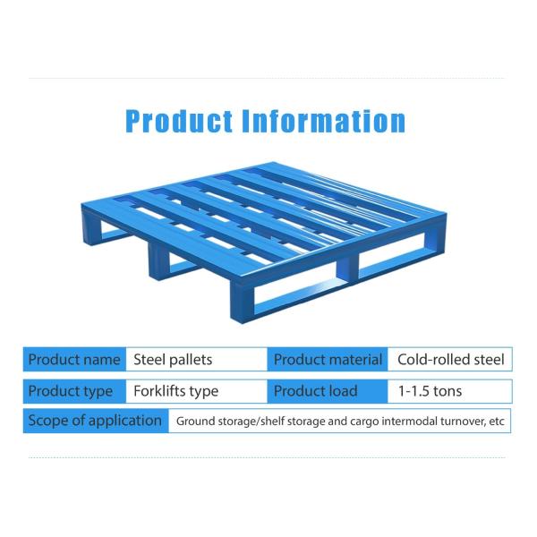Colorful Single Side Heavy Duty Steel Epal Euro Pallets 1200 X 800