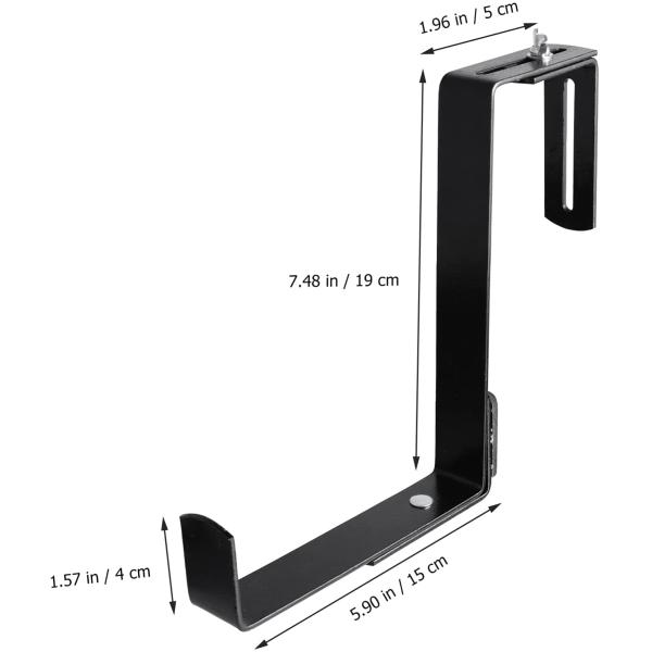 Чёрный порошок покрытый цветочной коробкой держатель тяжелой работы плантатор коробки крепление для установки на стену