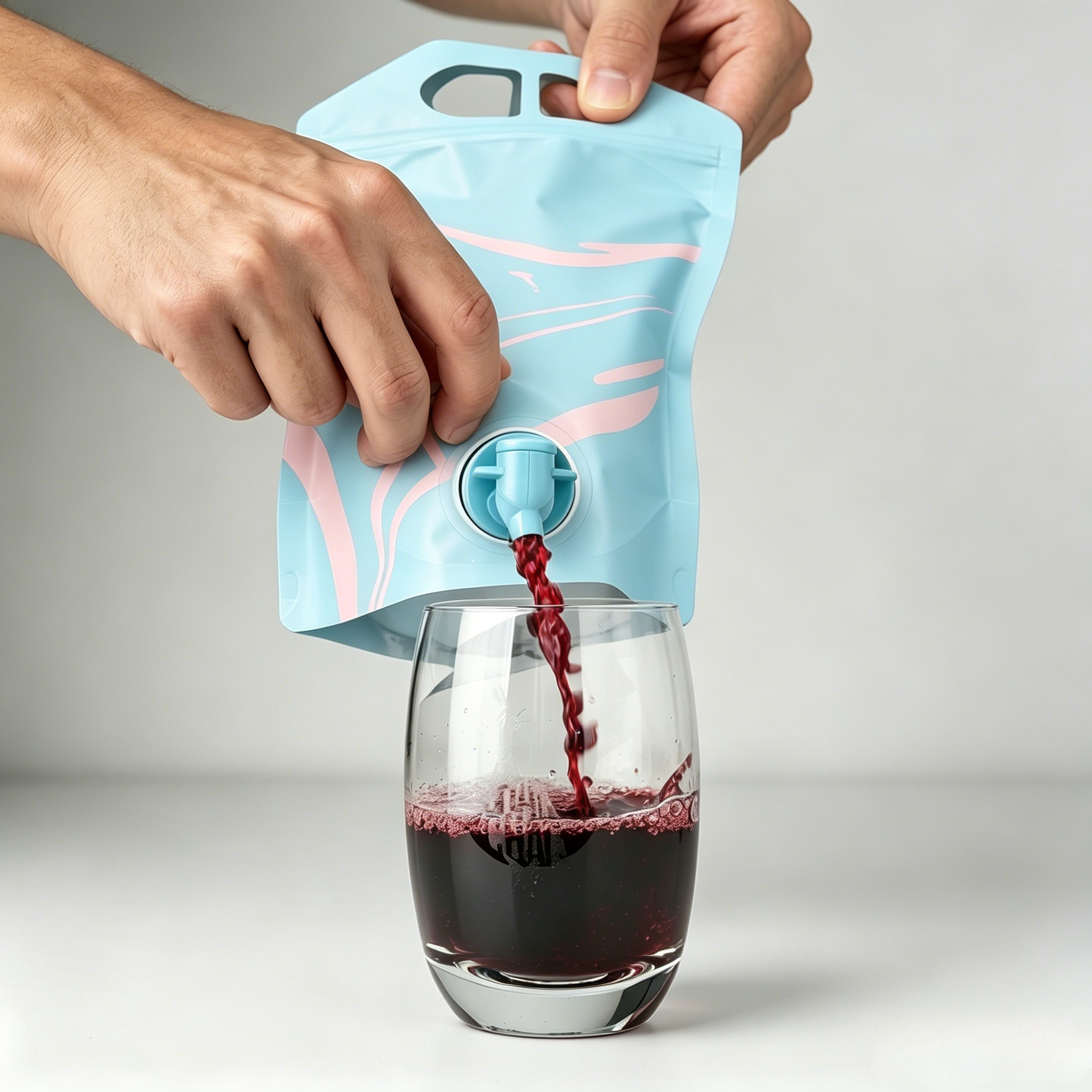 Portable Liquid Soft Packaging Bags With Dispensing Valve | Custom Printed Stand Up Spout Pouches For Wine, Beverage, Syrup & Bulk Liquid OEM