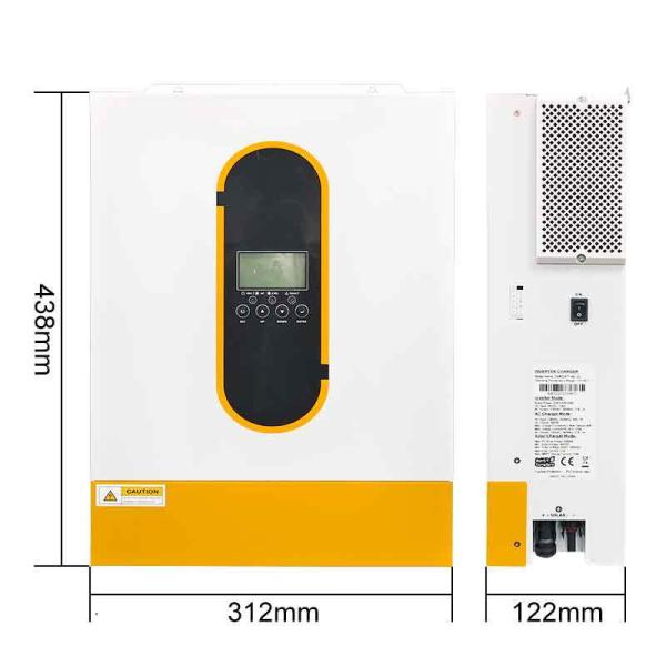 Onduleur solaire hybride 48V 6.2kW MPPT sinusoïdale pure hors réseau