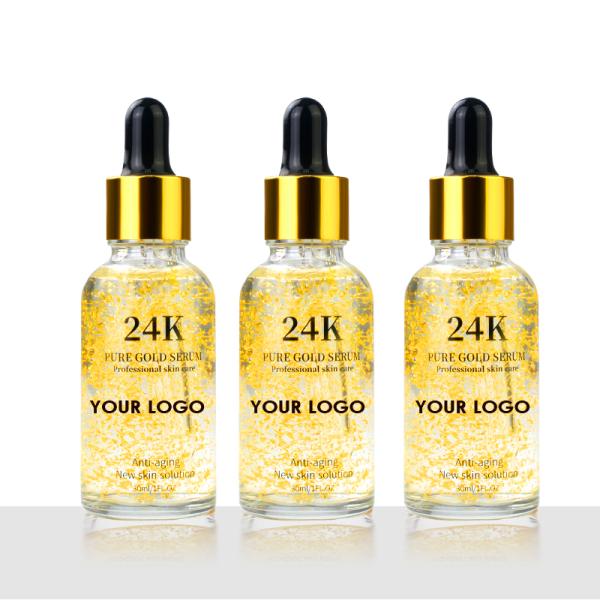 24k Glod Face Serum Deep Moisturize Brightening Whitening Anti Aging Facial Essence Anti-wrinkle Serum Skin Serum Nourish Firm