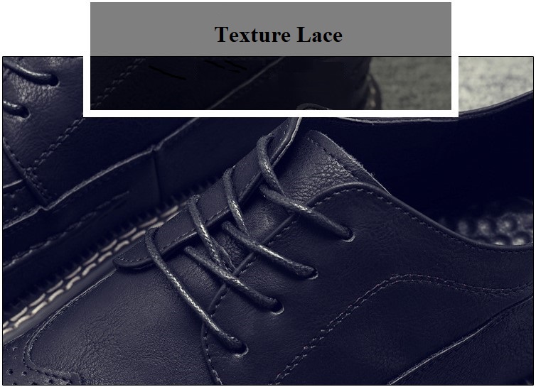 Ретро тапки Brogue Breathable кожаных людей сшили усиленный