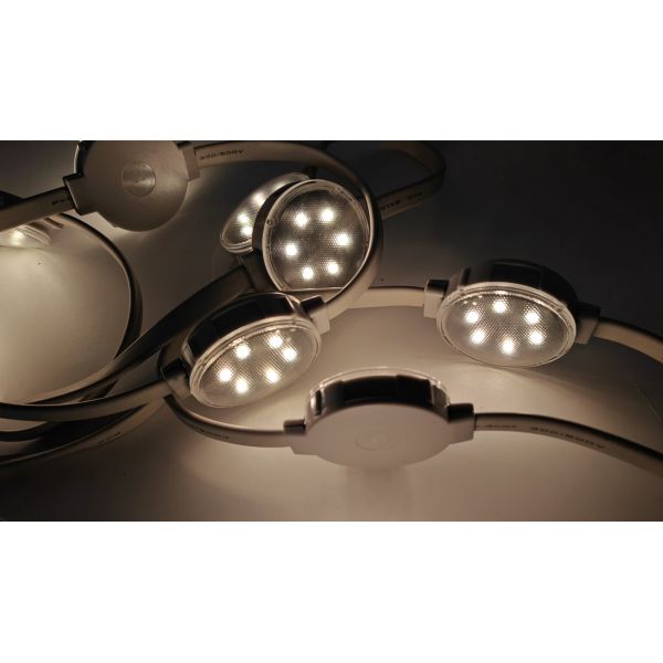 Factory Direct Sale High Quality Fairground Lights 50mm DC24V IP67 RGBW Led Point Lights Amusement Park Led Lights
