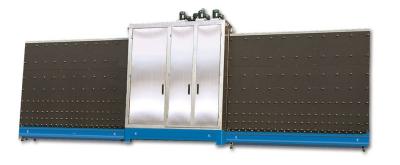 Plc Control Insulated Flat Glass Washing Machine / Equipments Low Noise