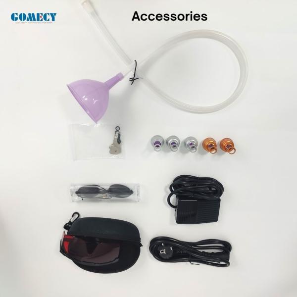 Máquina profesional de eliminación de tatuajes con láser Nd Yag Q-Switched para rejuvenecimiento de la piel y pigmentación de la edad, marcas de nacimiento, 6 funciones