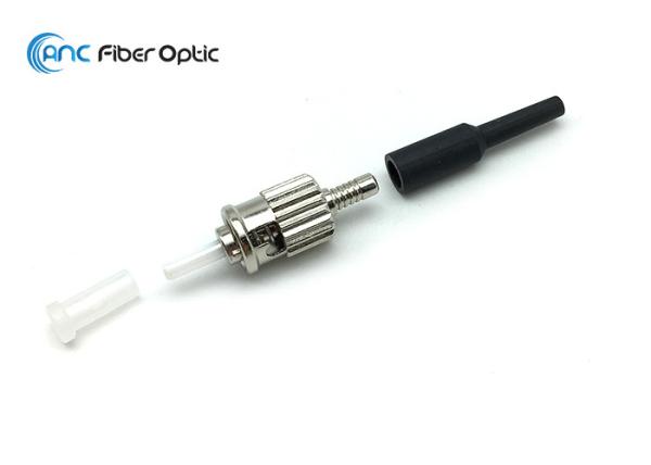 Liga de zinco multimodo/Singlemode do conector do cabo de remendo da fibra do ST para o cabo de 0.9mm