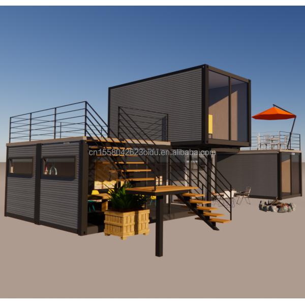 Hotel Prefabricated Foldable Container Shop With Steel Frame Galvanized Steel Bending 180g Material