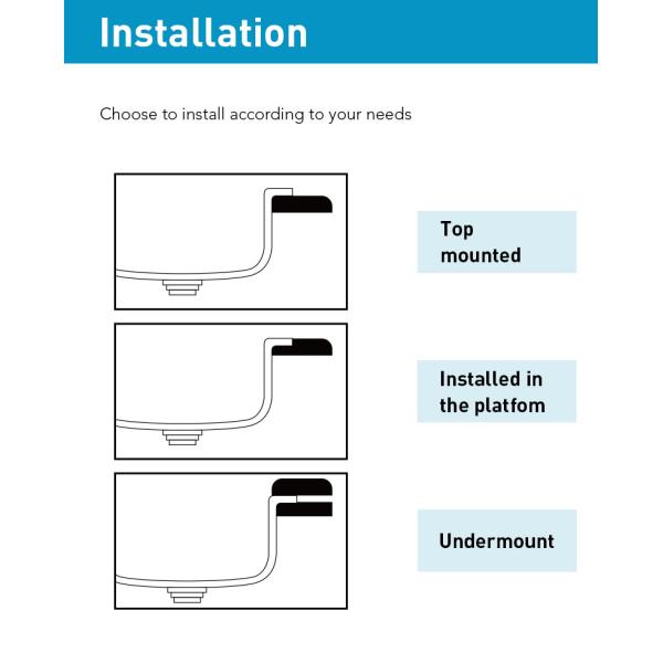 Rectangular 27 Inch Kitchen Sink , Top Mount Workstation Sink Stainless Steel 304 Material