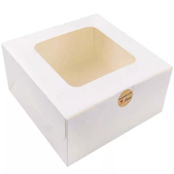 Windows Paper Boxes With Folding gift Box For Packaging Cakes Cookies And Gifts