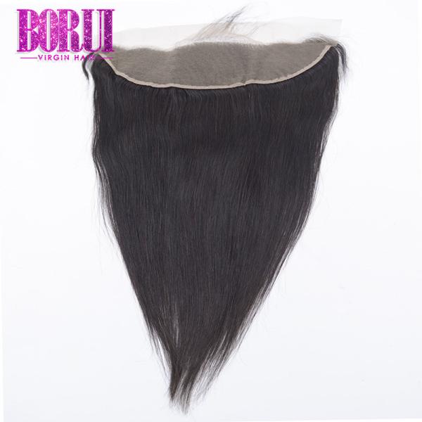 13*4 Straight Brazilian Human Hair Lace Frontal With Swiss Lace Baby Hair