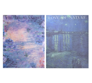 High quality internet celebrity oil painting paper art paper flower packaging paper