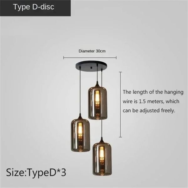 Modern Glass Chandeliers For Dining Tables Living Room Kitchen Office Coffee Hanging Lamp (WH-AP-679)