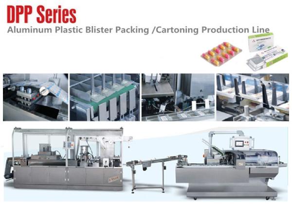 Pharmaceutical Packaging Line Alu Plastic Blister Carton Packaging Production Line