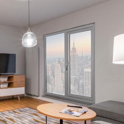 Soundproof Aluminum Inswing Casement Window Heat Insulation With Retractable Mosquito Net