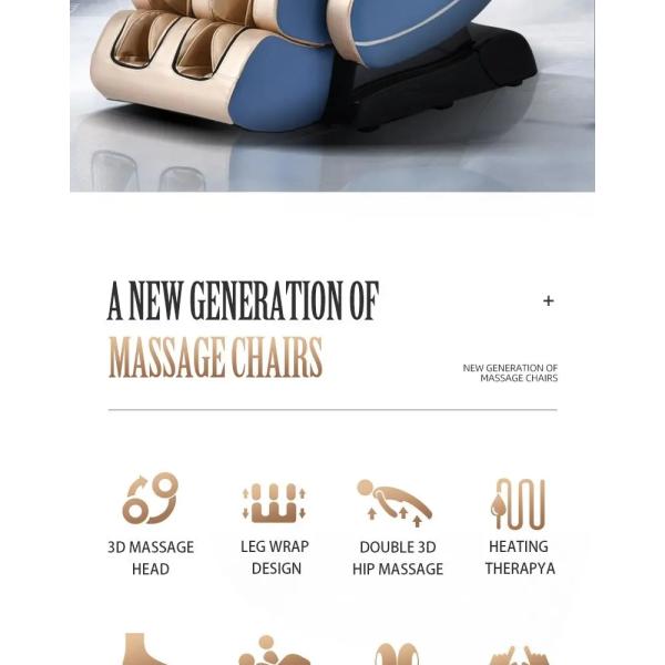 Whole Body 135cm Sl Track 4d Massage Chair ISO9001 Roller OEM