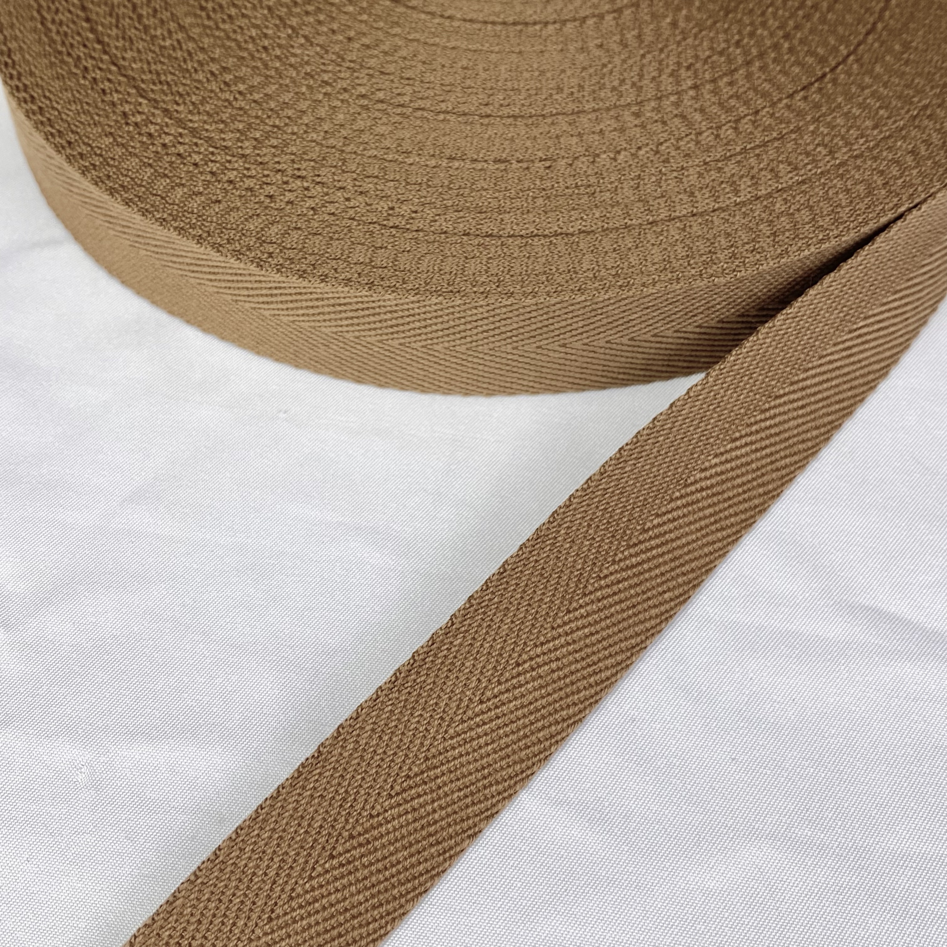 Herringbone polyester-cotton webbing Various colors Backpack strap Belt Handbag strap