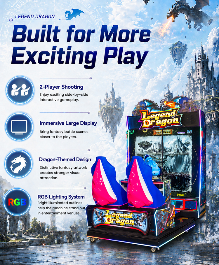 2 Player Arcade Game Machine Interactive Simulator Equipment