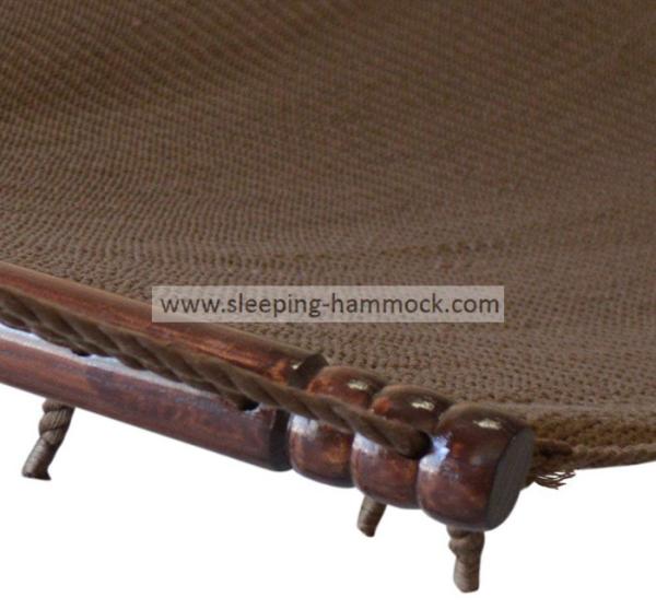 Oversized Caribbean Style Hammock For Patio Mocha , Stand Alone Hammock With Stand Set