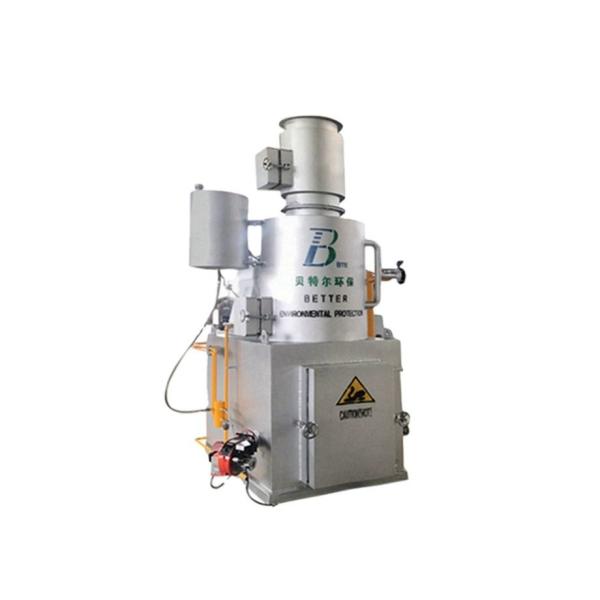 Máquina de incineração de resíduos sem fumo de 750 L/h para eliminação de resíduos sólidos residenciais