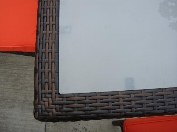 Rattan Garden Dining Sets , Wicker Outdoor Furniture Dining Sets