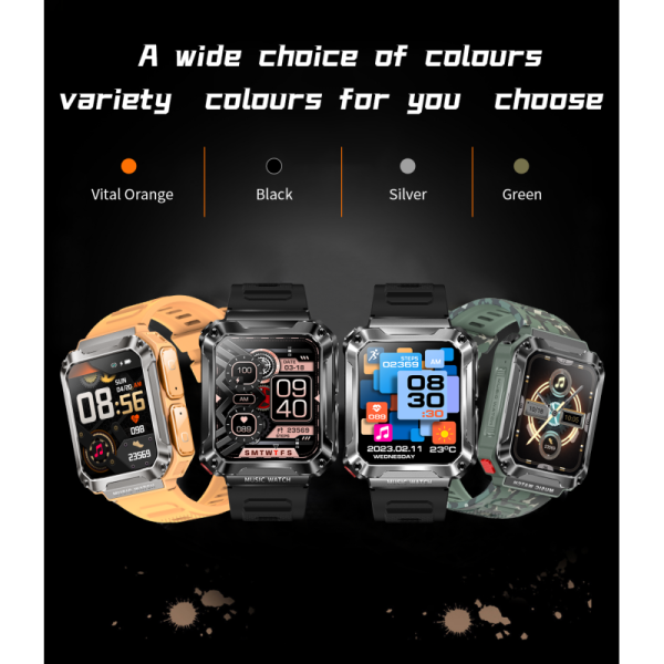 Newly Sport TWS Smartwatch 3in1 Music Player 4GB Memory 400Mah Call Men Watch With Headphones T93 Smart Earphones