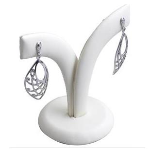 Logo Printed Earring Display Stands , Jewelry Display Holder With Paper Material Inside