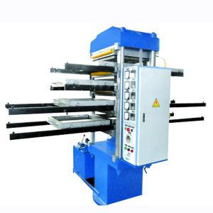 Rubber Vulcanizing Machine with 550X550X45 Heating Plate and Manual Push-Out Device for Rubber Tiles