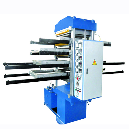 Rubber Vulcanizing Machine with 550X550X45 Heating Plate and Manual Push-Out Device for Rubber Tiles