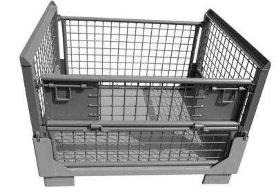 O levantamento industrial da pálete de Mesh Collapsible Pallet Cage Brick prende quatro tomados partido