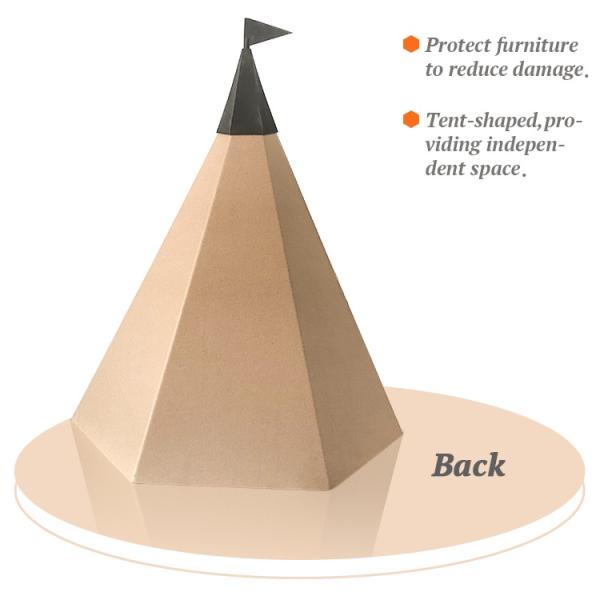 Corrugated Paper Cat Scratcher Oem Tent-Shaped Cat Litter Scratching Board Combinable Tent Shape