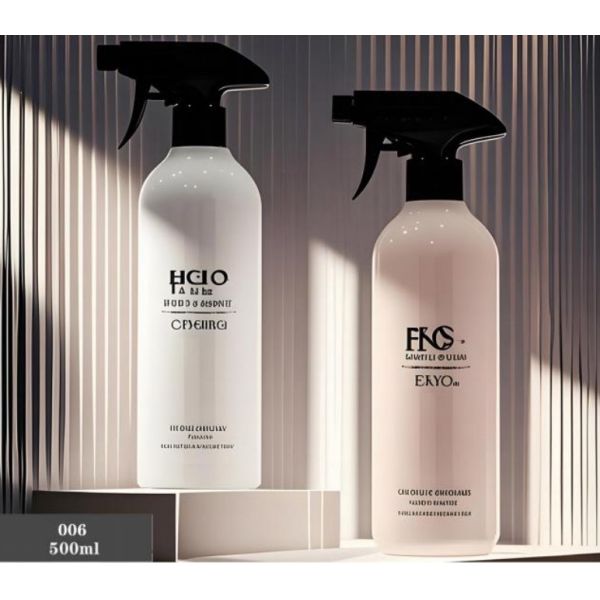 Customized Plastic Home Cleaning Bottles 500ml Spray PET Bottle