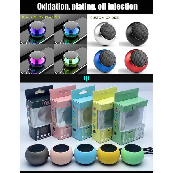 Mini Metal Style Portable Good Sound Bluetooth TWS Subwoofer Wireless Speaker Built-in Microphone for Easy Communication