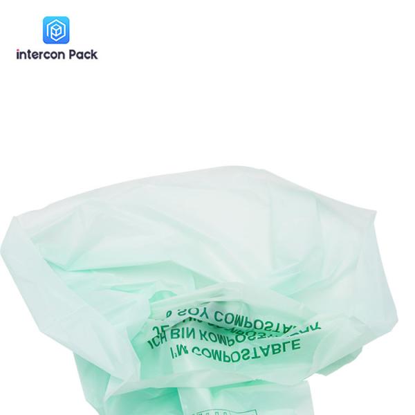 Intercon Pack Plastic Packaging Bag Biodegradable Cornstarch Carrier Bags