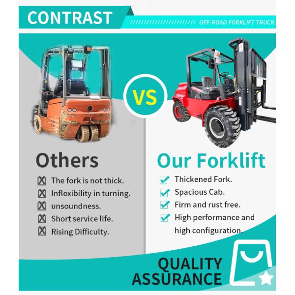 4.5t с автошин грузоподъемника дороги 4 грузоподъемника пересеченной местности колес внедорожных