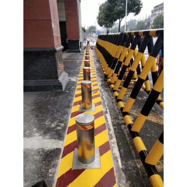 Vertical Lift Rising Metal Bollard Barrier For Gate