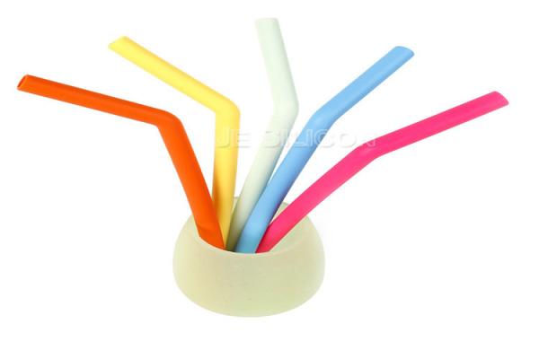 Bubble Tea Silicone Smoothie Straws Bpa Free Durable Eco Friendly For Drinking