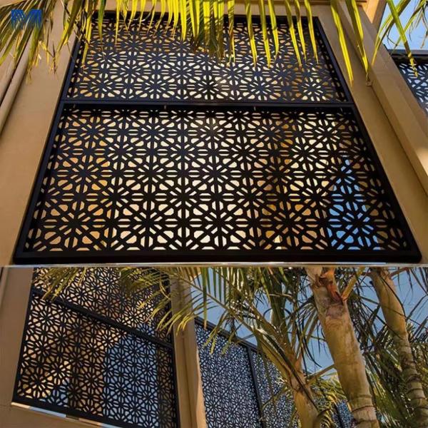 Aluminium Decorative Screens Aesthetics In Line Customer'S Decoration Pool Metal Garden Screen