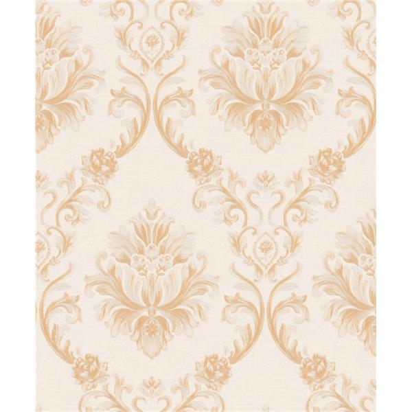 Flower Pattern Classic Vintage Wallpaper Waterproof For TV Background , Eco Friendly